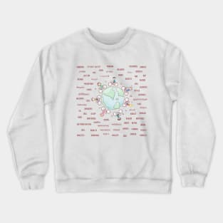 Cycle around the world Crewneck Sweatshirt